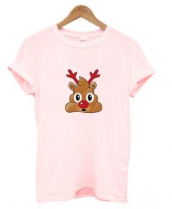 Poop Emoji Reindeer Christmas T Shirt