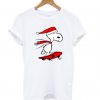 Snoopy Skateboard Christmas T Shirt