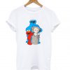 Uniqlo White Kaws X Sesame Street Graphic T Shirt