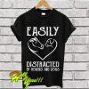 Easily Distracted By Horses And Dogs T Shirt