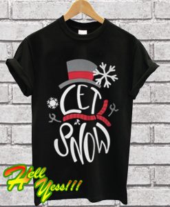 Let It Snow snowman T Shirt