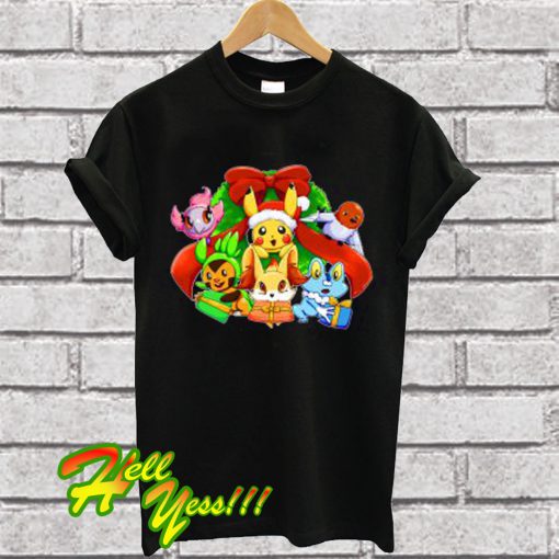 Pokemon Lets Go Christmas T Shirt