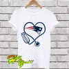 Nurse New England Patriots heart T Shirt