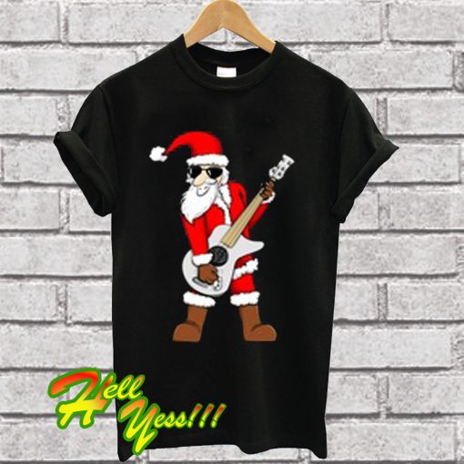 Rock star Santa Claus father T Shirt