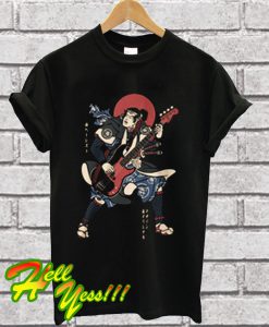 Samurai Playing Guitar T Shirt