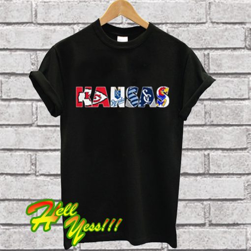 Kansas Sports Teams Logos T Shirt