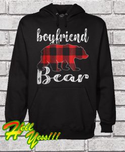 Boyfriend Bear Plaid Hoodie