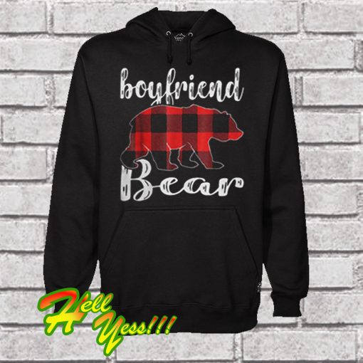 Boyfriend Bear Plaid Hoodie