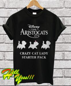 Disney the Aristocats crazy cat lady starter pack T Shirt