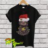 Santa Baby Sloth Christmas light ugly T Shirt
