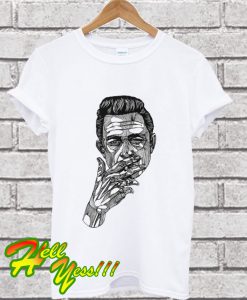 Johnny Cash White T Shirt