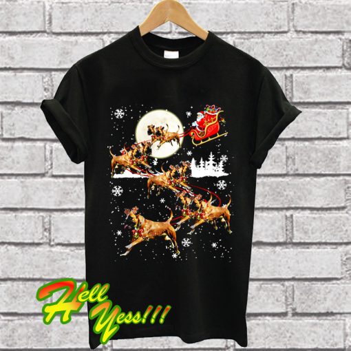 Pitbull Santa Claus’s Reindeer Christmas T Shirt