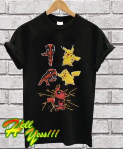 Deadpool And Pikachu Fusion Dance T Shirt