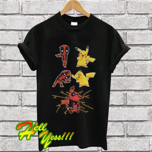 Deadpool And Pikachu Fusion Dance T Shirt