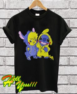 Baby Pikachu and baby Stitch T Shirt