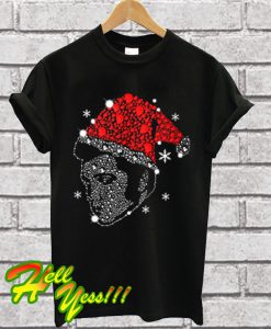 Glitter Rhinestone Christmas Elvis Presley T Shirt