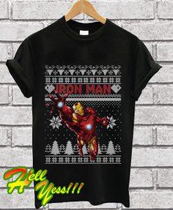 Iron Man Marvel ugly christmas T Shirt