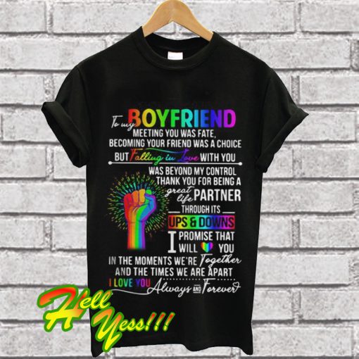 LGBT Boyfriend ups and downs love hooded T Shirt