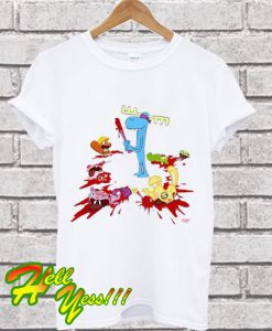 Lumpy Kill Them All Print Happy Tree Friends T Shirt