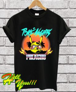 80s Poke Nights Pikachu T Shirt