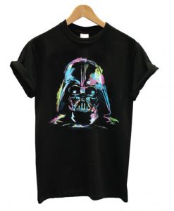 Darth Vader Neon Sketch Art T Shirt