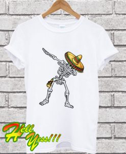 Dabbing Skeleton Cinco de Mayo T Shirt