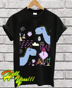 Cool T-rex Fun party Blue T Shirt