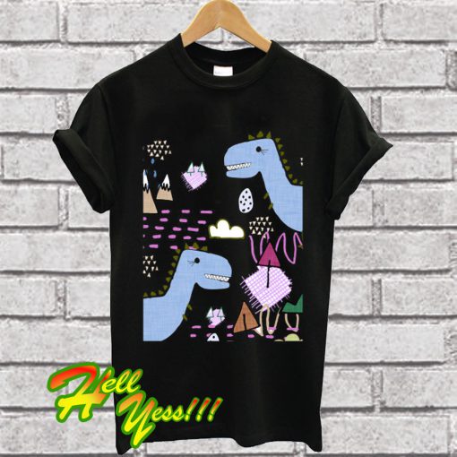 Cool T-rex Fun party Blue T Shirt