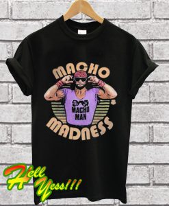 Macho Man Randy Savage Madness WWE Mens Vintage Legend T Shirt