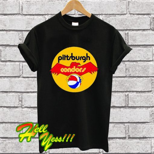 Cool ABA Pittsburgh Condors Retro Basketball T Shirt