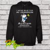 Snoopy And Woodstock I Wear Blue For My Grandson Hoodie