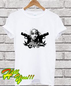 Tupac Shakur Gun T Shirt