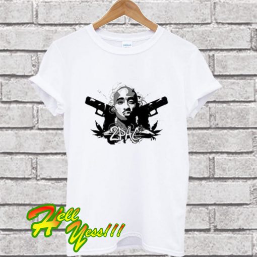 Tupac Shakur Gun T Shirt