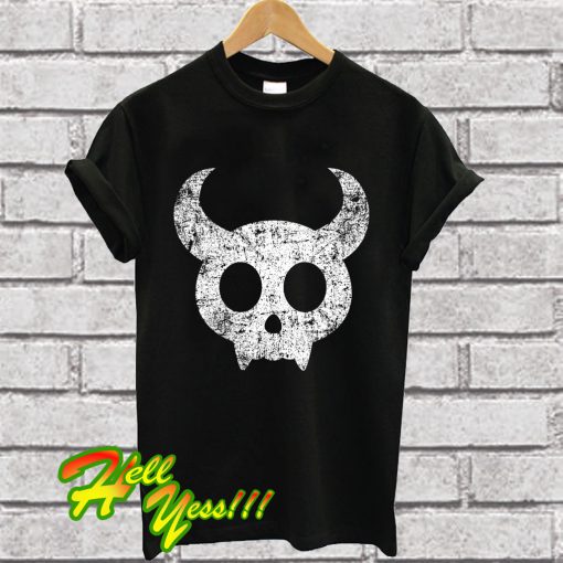 Cute Skull with Horns T Shirt
