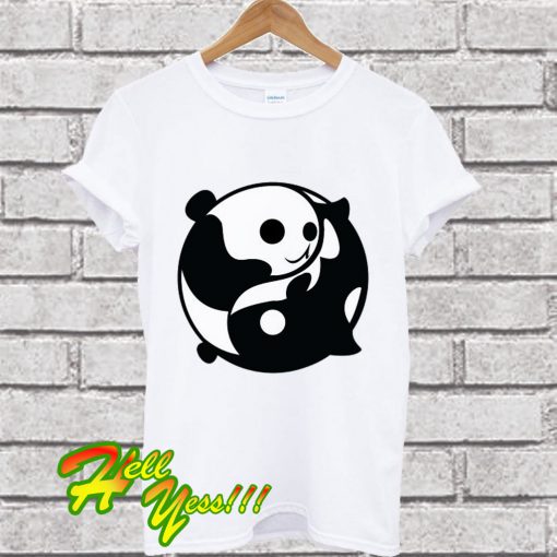 Yin and Yang Panda and Orca T Shirt