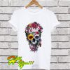 Skull n Flower T Shirt