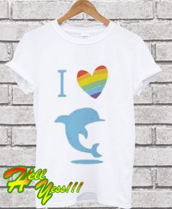 I Love Dolphins T Shirt