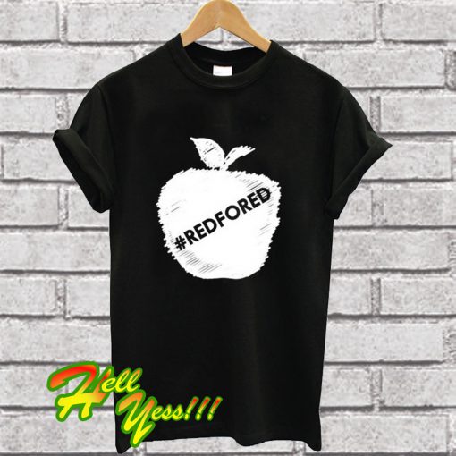 Red For Ed Apple Teacher Support Trending T Shirt