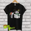 Snoopy Woodstock and Snow Christmas ugly T Shirt