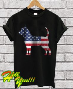 American Flag Chihuahua Dog T Shirt