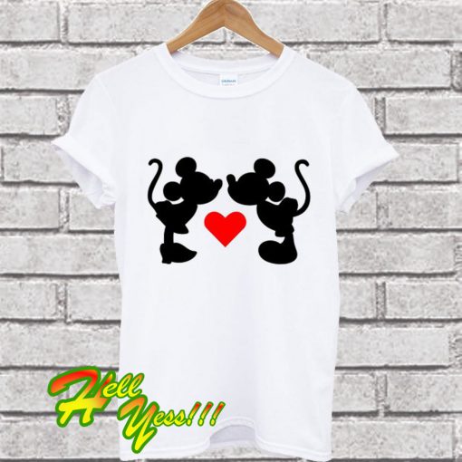 Mickey Inspired Mickey Mouse Hands Holding Heart T Shirt