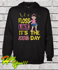 100 Days Of School Girl Floss Dance Hoodie