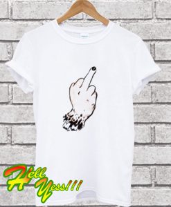 Middle Finger Graphic T Shirt