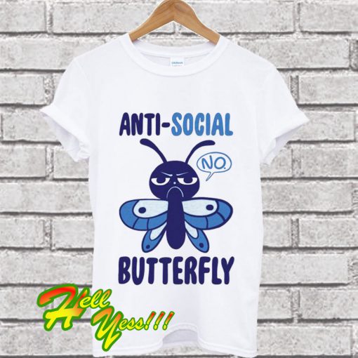 Anti-Social Butterfly Racerback T Shirt