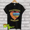 California Strong heart map T Shirt