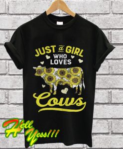 Love Cows Sunflower T Shirt