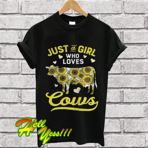 Love Cows Sunflower T Shirt