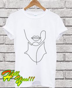 Face Drawing In One Line T Shirt