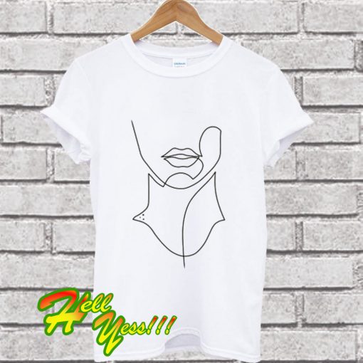 Face Drawing In One Line T Shirt