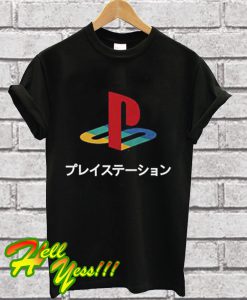 Playstation Logo Japanese Kanji T Shirt